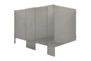 Hadrian - Floor Mounted - Stainless Steel Toilet Partitions