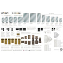 Bradley Elvari (18 x 30) Frame Mirror-Stainless w/Shelf - 7B1-2018300-BR, Brushed Brass, 18" W x 30" H