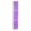 Alpine ADI629-203-PUR 72" Triple Tier Locker, Purple