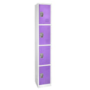 Alpine ADI629-204-PUR 72" 4-Tier Locker, Purple