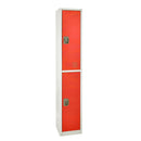 Alpine ADI629-202-RED 72" Double Tier Locker, Red