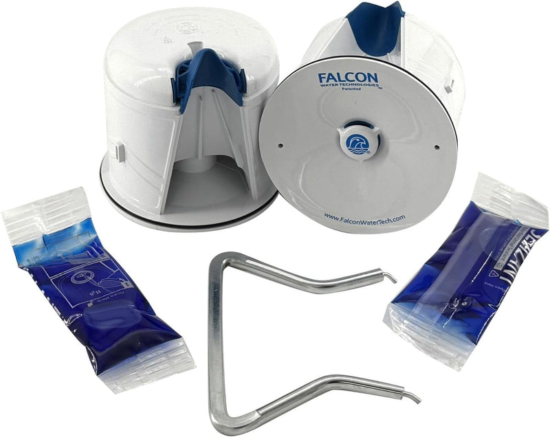 Waterless Urinal Cartridge (2 Pk) - Falcon + Sloan WES-150 FWFC Universal Compatibility - Includes Waterfree Urinal Cartridge, Blue Sealant, and Wrench Key