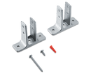 ASI Global 40-8271480 - Urinal Screen Hardware Kit, Stainless Steel Stirrup Style. for use with Phenolic Panels Bathroom Stall Hardware - Urinal Screen Brackets