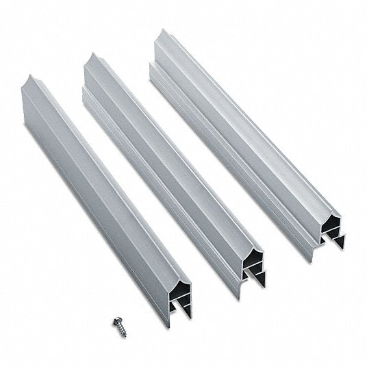 ASI Global 40-8450651 - Toilet Partition Headrail For Phenolic-65", Aluminum, Includes 40-8448100 HR Mounting Kit Bathroom Stall Hardware - Headrail