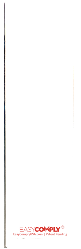 Easy Comply Vertical Extension - "Blank" Lettering - 12" Length, ECVE-12