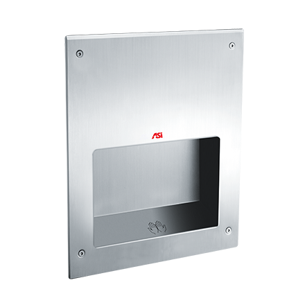 ASI 0198-1 TURBO-Dri Jr. - Automatic High-Speed Hand Dryer - (110-120V) - White - Recessed Mount