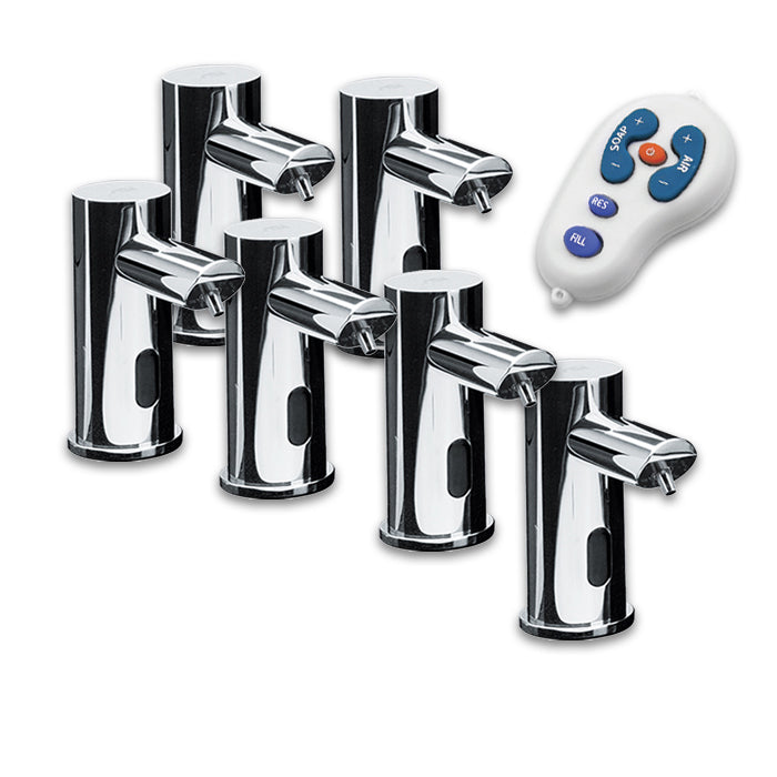 ASI 0393-6-1AC EZ Fill - Top Fill, Multi-Feed FOAM Soap Dispenser (AC) Polished Finish (6 Pack +Remote Cntrl)