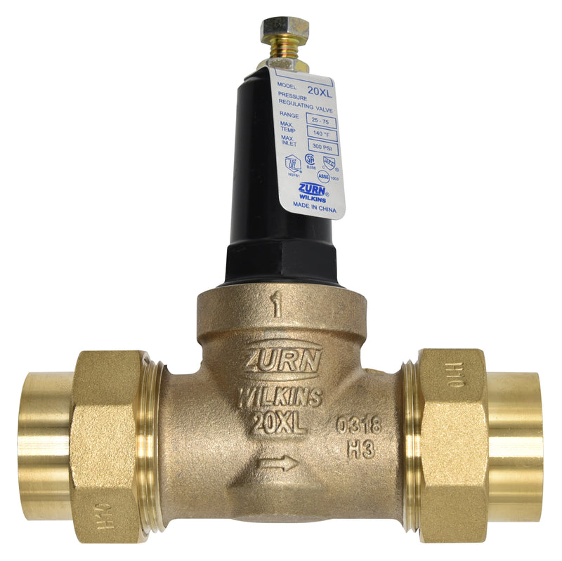 Zurn 1-20XLDU 1" Pressure Reducing Valve, Double Union FNPT x FNPT