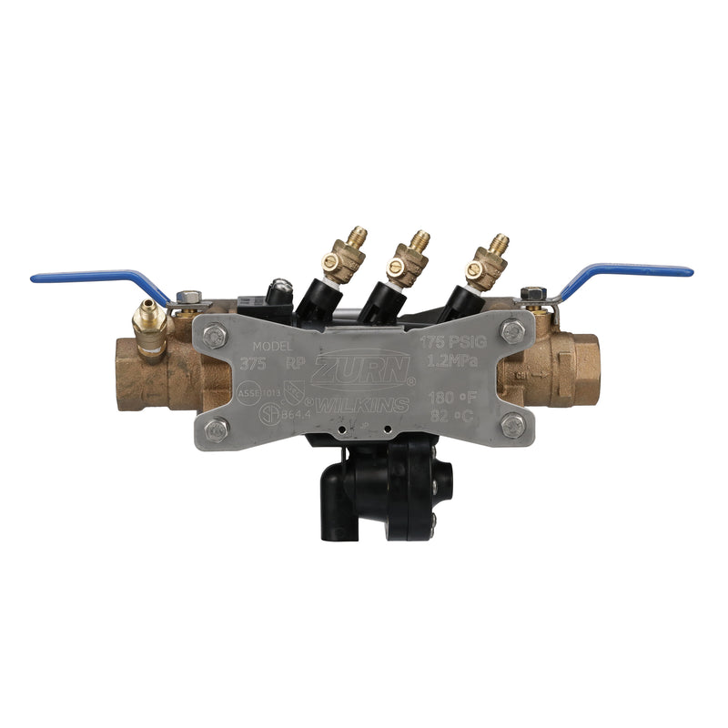 Zurn 1-375FT 1" 375 Reduced Pressure Principle Backflow Preventer with SAE Flare Test Fitting