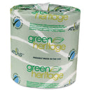 Resolute Tissue Green Heritage Professional Toilet Paper, Septic Safe, 2-Ply, White, 4.4 X 3.5, 500/Roll, 96 Rolls/Carton - APM235GREEN - TotalRestroom.com