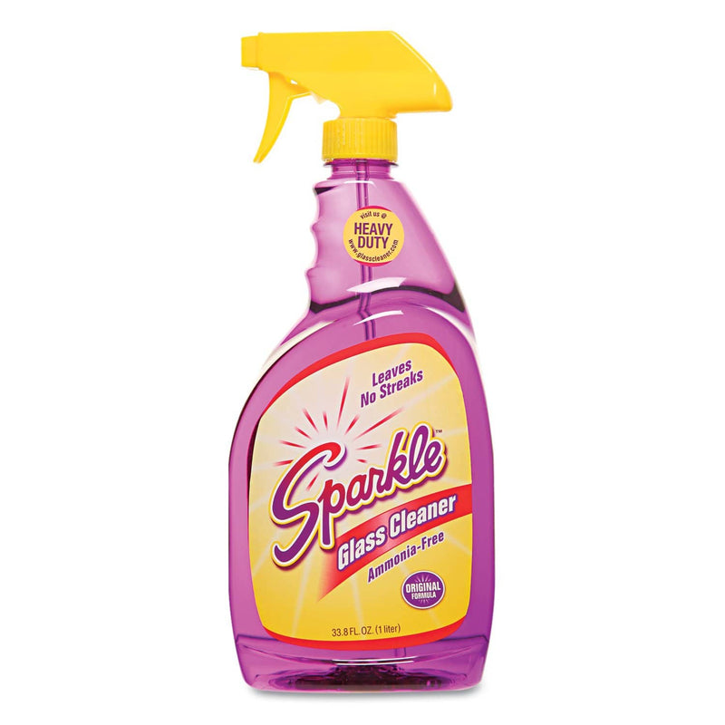 Sparkle Glass Cleaner, 33.8Oz Spray Bottle - FUN20345 - TotalRestroom.com