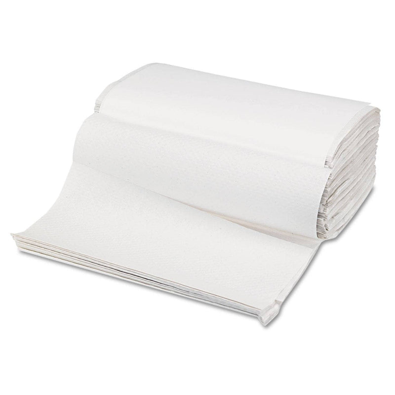Boardwalk Singlefold Paper Towels, White, 9 X 9 9/20, 250/Pack, 16 Packs/Carton - BWK6212 - TotalRestroom.com