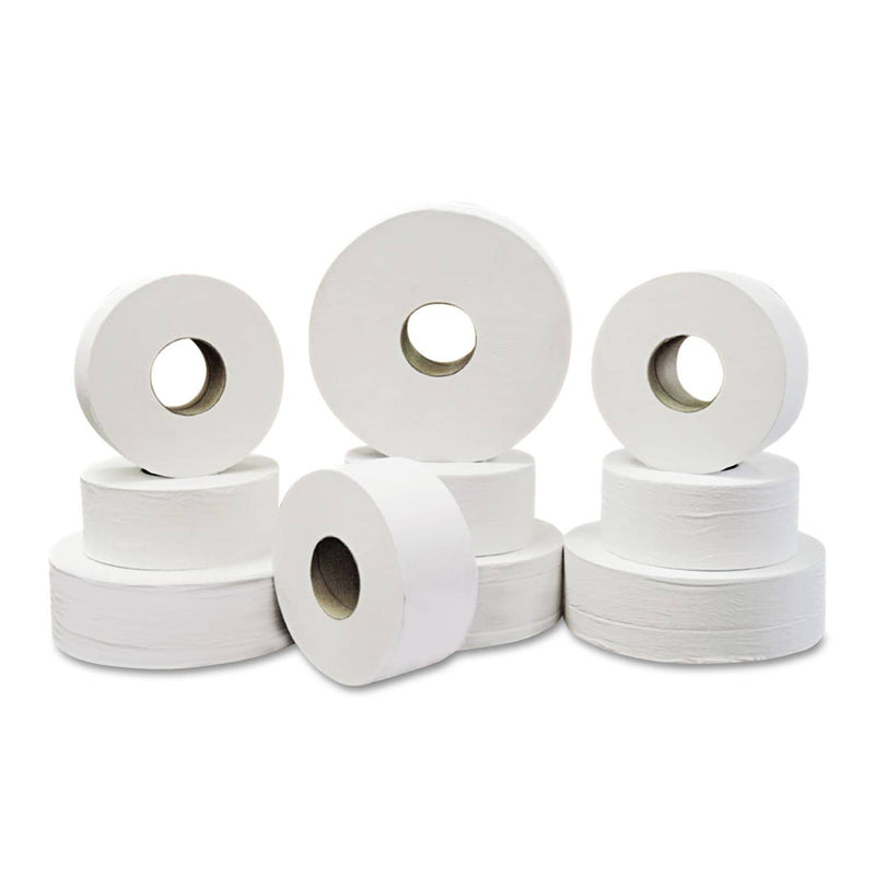 Resolute Tissue Green Heritage Professional Jrt Bath Tissue, Septic Safe, 2-Ply, White, 3.4" X 2000 Ft, 6/Carton - APM730GREEN - TotalRestroom.com