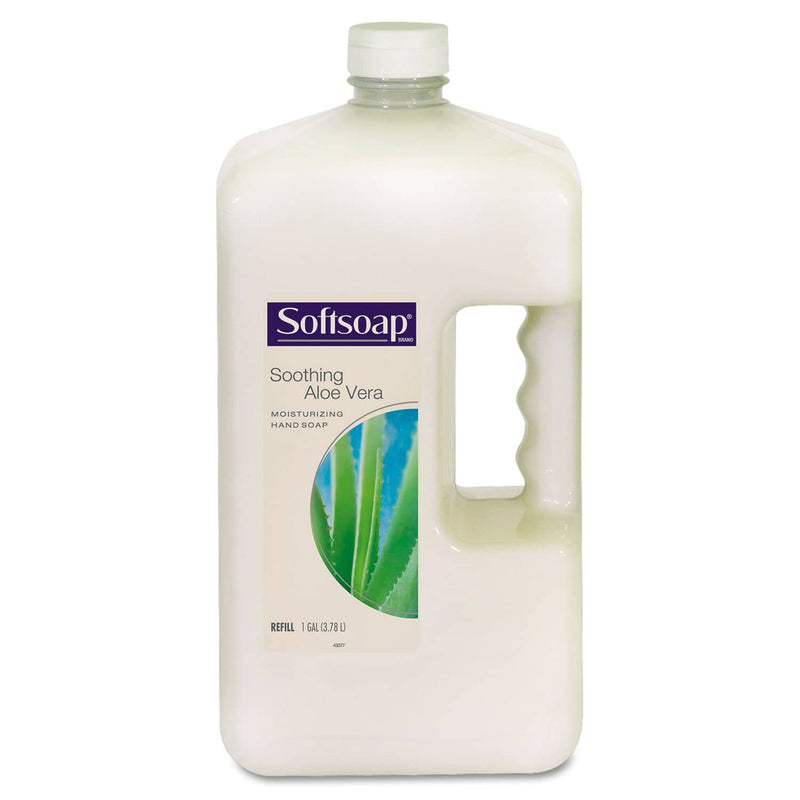 Softsoap Liquid Hand Soap Refill With Aloe, 1 Gal Refill Bottle, 4/Carton - CPC01900CT - TotalRestroom.com