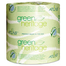 Resolute Tissue Green Heritage Professional Toilet Paper, Septic Safe, 2-Ply, White, 4.4 X 4.4, 500/Roll, 80 Rolls/Carton - APM280GREEN - TotalRestroom.com