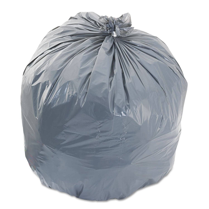 Boardwalk Low-Density Waste Can Liners, 33 Gal, 1.1 Mil, 33" X 39", Gray, 100/Carton - BWK3339SEH - TotalRestroom.com