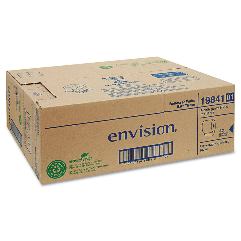 Georgia Pacific Embossed Bathroom Tissue, Septic Safe, 1-Ply, White, 550 Sheets/Roll, 40 Rolls/Carton - GPC1984101 - TotalRestroom.com