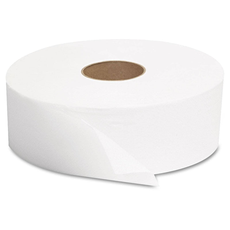 GEN Jrt Jumbo Bath Tissue, Septic Safe, 1-Ply, White, 10" Dia, 6 Rolls/Carton - GEN1512 - TotalRestroom.com