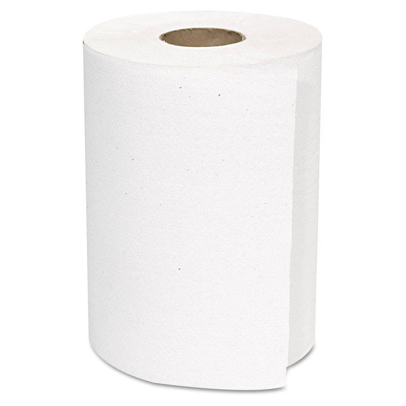 GEN Hardwound Roll Towels, White, 8" X 350 Ft, 12 Rolls/Carton - GEN1800 - TotalRestroom.com