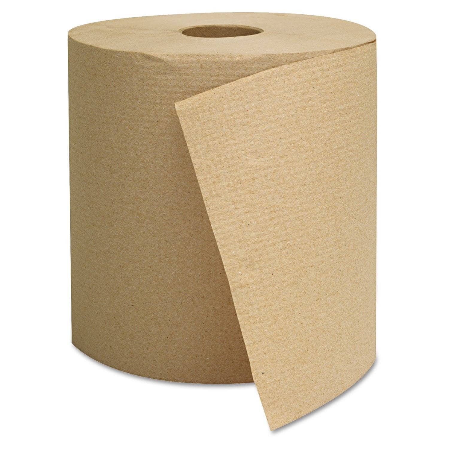 GEN Hardwound Towels, Brown, 1-Ply, Brown, 800Ft, 6 Rolls/Carton - GEN1825 - TotalRestroom.com