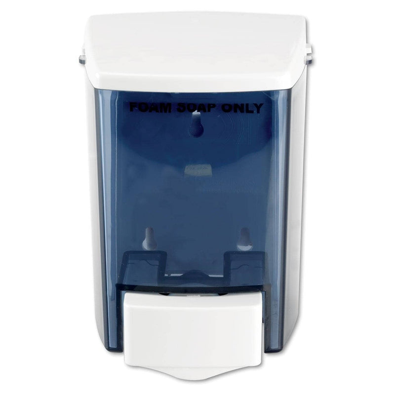 Impact Encore Foam-Eeze Bulk Foam Soap Dispenser, See Thru, 900 Ml, 4.5" X 4" X 6.25", White - IMP9335 - TotalRestroom.com