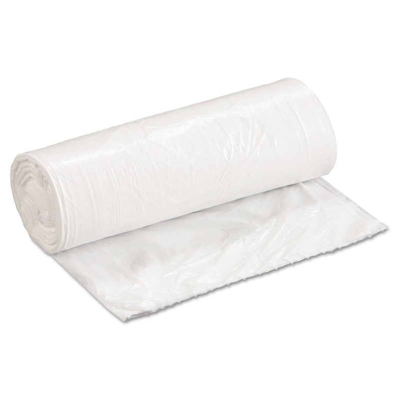 Boardwalk Low-Density Waste Can Liners, 16 Gal, 0.4 Mil, 24" X 32", White, 500/Carton - BWK2432EXH - TotalRestroom.com