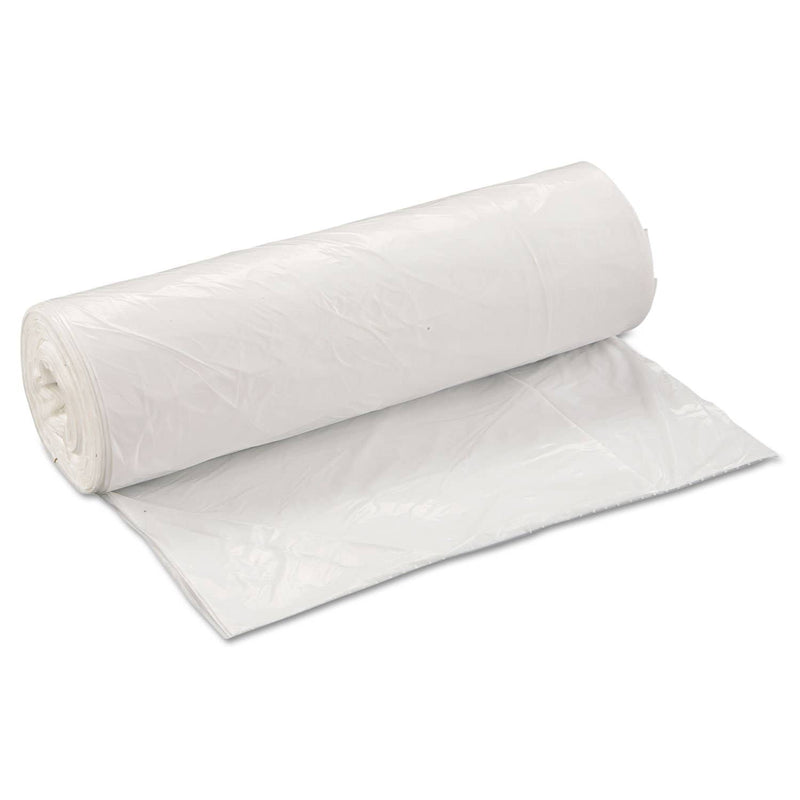 Interplast Low-Density Commercial Can Liners, 45 Gal, 0.7 Mil, 40" X 46", White, 100/Carton - IBSSL4046XHW2 - TotalRestroom.com