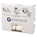 Interplast High-Density Commercial Can Liners, 10 Gal, 8 Microns, 24" X 24", Natural, 1,000/Carton - IBSS242408N - TotalRestroom.com