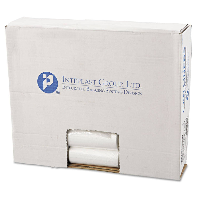 Interplast High-Density Commercial Can Liners, 4 Gal, 6 Microns, 17" X 18", Clear, 2,000/Carton - IBSEC171806N - TotalRestroom.com