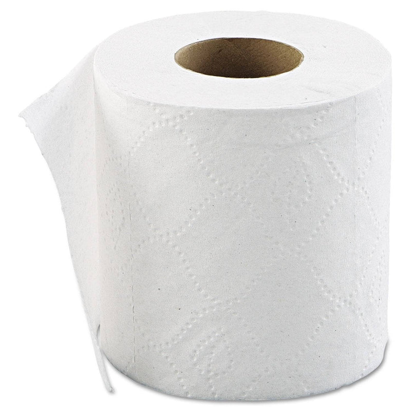 GEN Bath Tissue, Wrapped, Septic Safe, 2-Ply, White, 500 Sheets/Roll, 96 Rolls/Carton - GEN238 - TotalRestroom.com