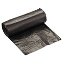 Interplast High-Density Commercial Can Liners, 10 Gal, 6 Microns, 24" X 24", Black, 1,000/Carton - IBSS242406K - TotalRestroom.com