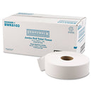 Boardwalk Jrt Bath Tissue, Jumbo, Septic Safe, 1-Ply, White, 3 5/8" X 4000 Ft, 6/Carton - BWK6103 - TotalRestroom.com