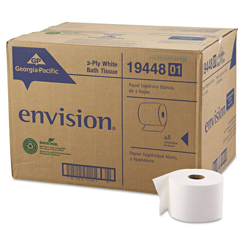 Georgia Pacific High-Capacity Bath Tissue, Septic Safe, 2-Ply, White, 1000 Sheets/Roll, 48 Rolls/Carton - GPC1944801 - TotalRestroom.com