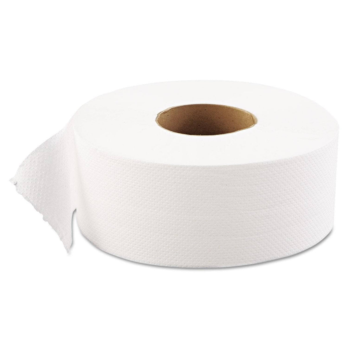 GEN Jrt Jumbo Bath Tissue, Septic Safe, 1-Ply, White, 9" Dia, 12 Rolls/Carton - GEN1511 - TotalRestroom.com