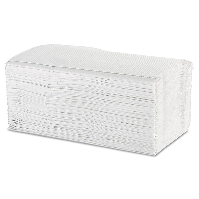 Windsoft Singlefold Towels, 1 Ply, 9.5 X 9, White, 250/Pack, 16 Packs/Carton - WIN107 - TotalRestroom.com