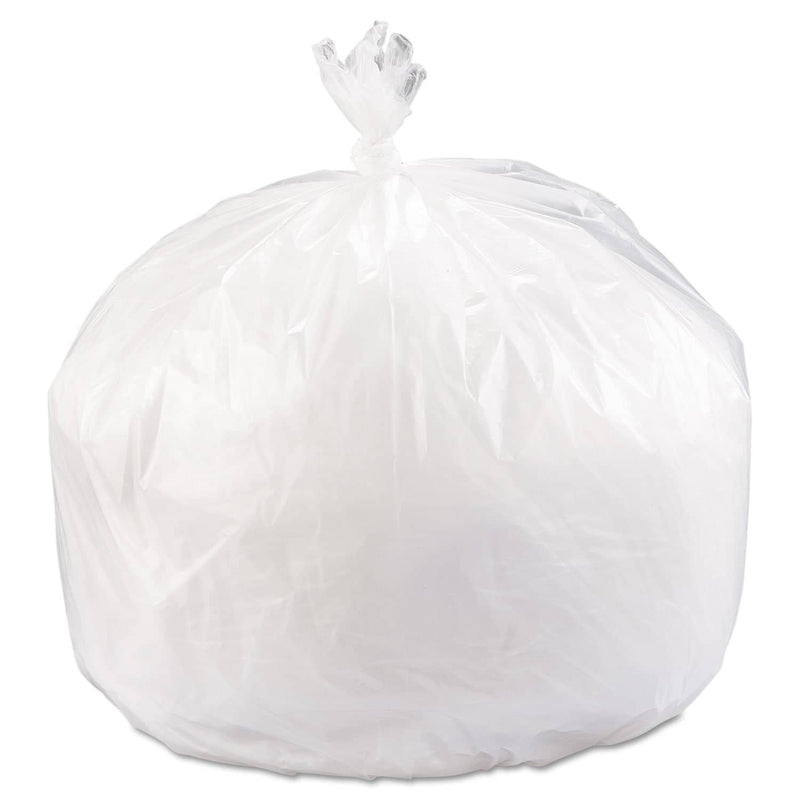 Interplast High-Density Interleaved Commercial Can Liners, 45 Gal, 16 Microns, 40" X 48", Clear, 250/Carton - IBSS404816N - TotalRestroom.com