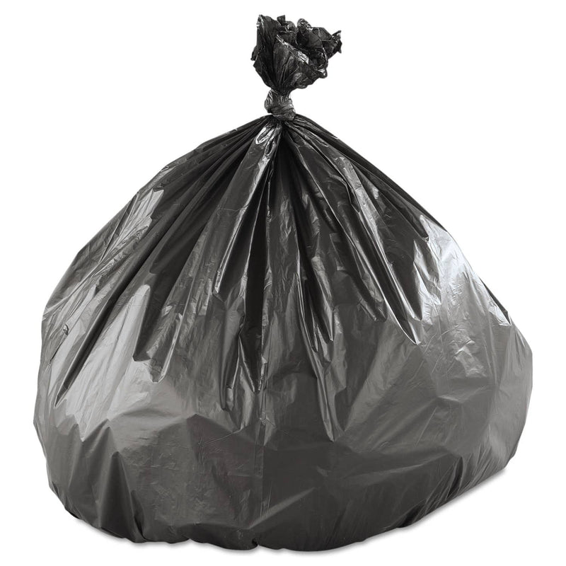 Interplast High-Density Interleaved Commercial Can Liners, 45 Gal, 16 Microns, 40" X 48", Black, 250/Carton - IBSS404816K - TotalRestroom.com