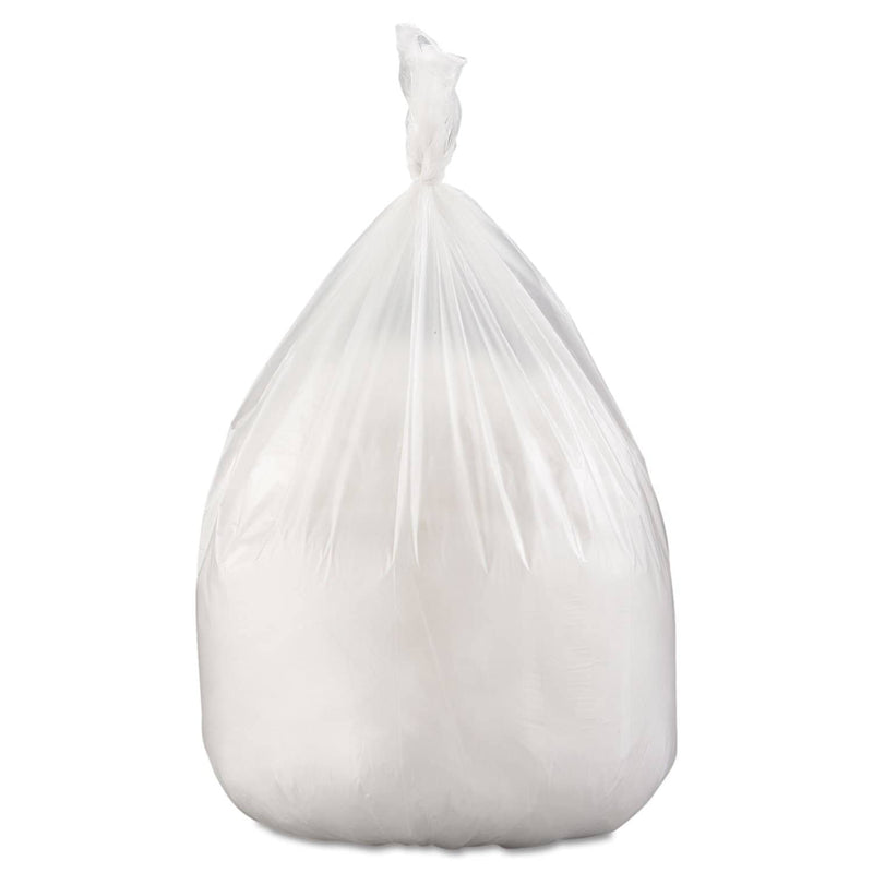 Interplast High-Density Interleaved Commercial Can Liners, 60 Gal, 22 Microns, 38" X 60", Clear, 150/Carton - IBSS386022N - TotalRestroom.com
