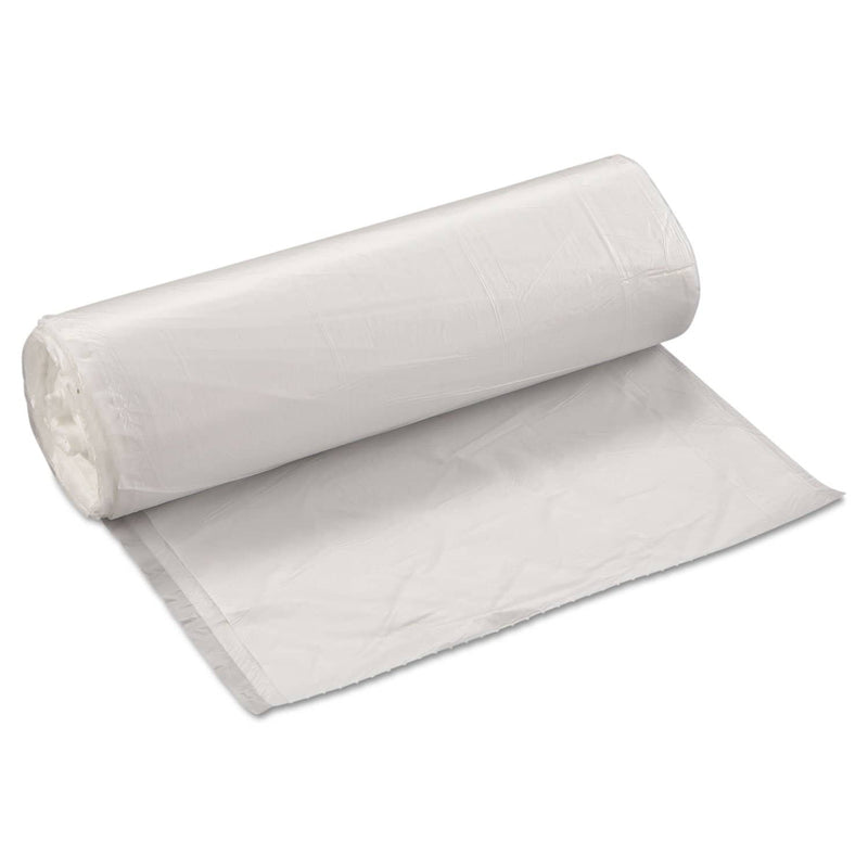 Interplast High-Density Interleaved Commercial Can Liners, 60 Gal, 14 Microns, 38" X 60", Clear, 200/Carton - IBSS386014N - TotalRestroom.com