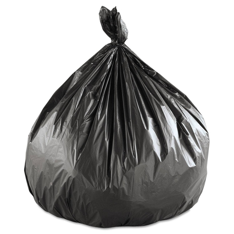 Interplast High-Density Commercial Can Liners Value Pack, 60 Gal, 19 Microns, 43" X 46", Black, 150/Carton - IBSVALH4348K22 - TotalRestroom.com