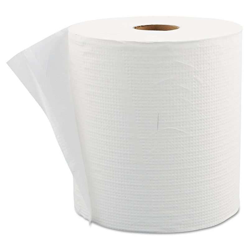 Windsoft Hardwound Roll Towels – 8 X 800 Ft, White, 6 Rolls/Carton (12906B)