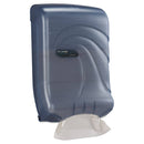 San Jamar Ultrafold Multifold/C-Fold Towel Dispenser, Oceans, Blue, 11 3/4 X 6 1/4 X 18 - SJMT1790TBL - TotalRestroom.com