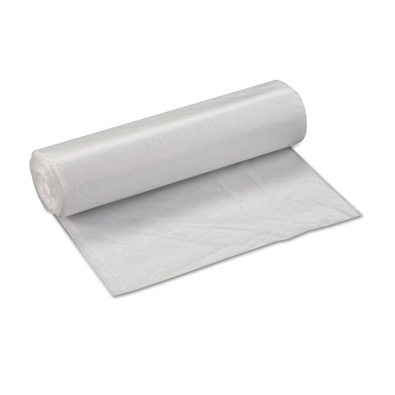 Interplast High-Density Interleaved Commercial Can Liners, 33 Gal, 11 Microns, 33" X 40", Clear, 500/Carton - IBSS334011N - TotalRestroom.com