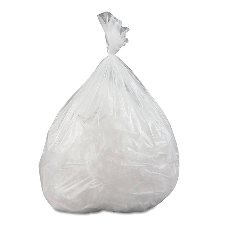 Interplast Low-Density Commercial Can Liners, 16 Gal, 0.35 Mil, 24" X 33", Clear, 1,000/Carton - IBSSL2433LTN - TotalRestroom.com
