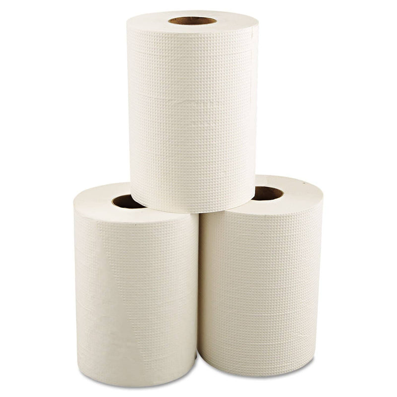 Morcon Hardwound Roll Towels, 8" X 350 Ft, White, 12 Rolls/Carton - MORW12350 - TotalRestroom.com