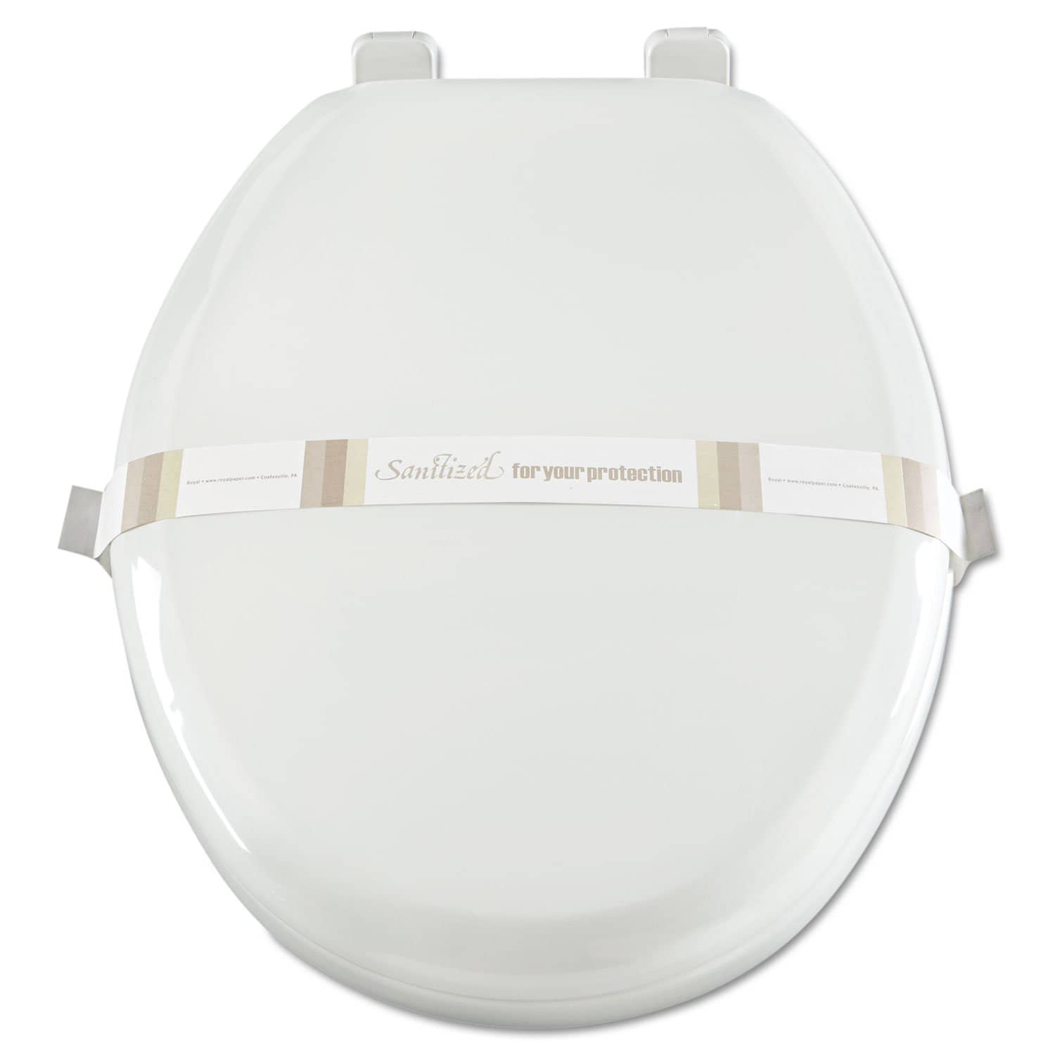 Royal Paper Toilet Seat Bands, Brown/White, Paper, 2000/Carton - RPPRHM3 - TotalRestroom.com