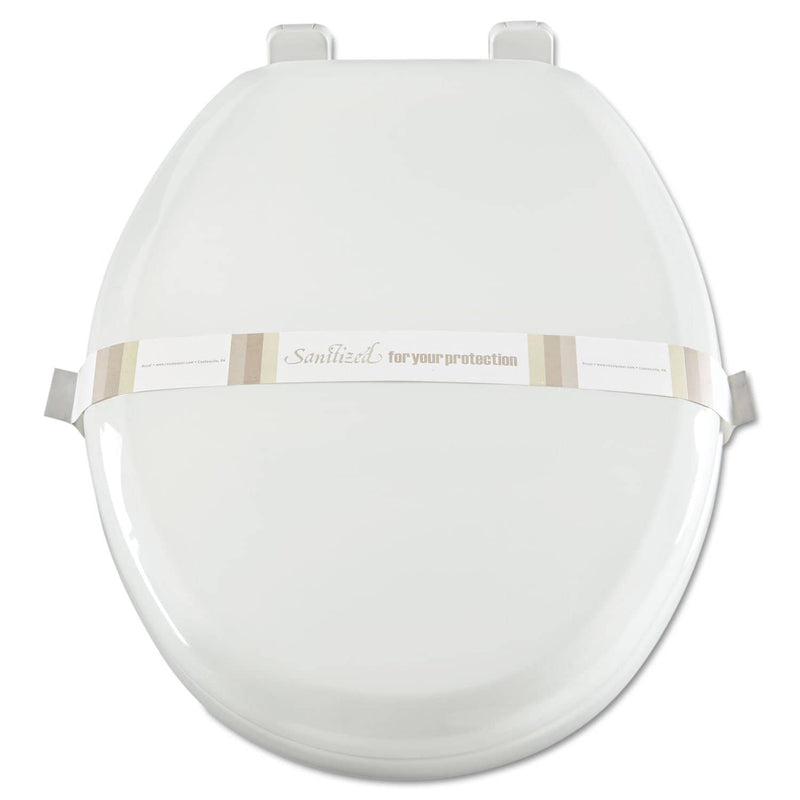 Royal Paper Toilet Seat Bands, Brown/White, Paper, 2000/Carton - RPPRHM3 - TotalRestroom.com