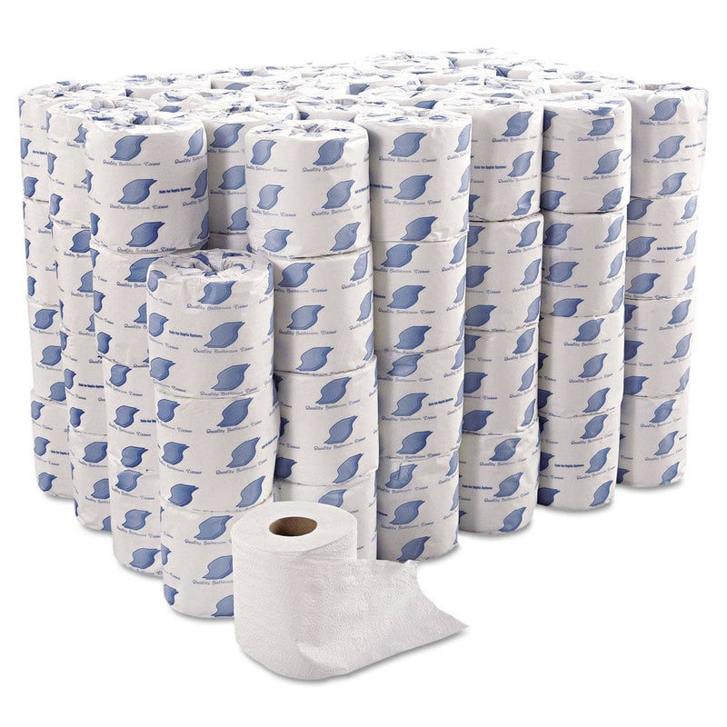 GEN Bath Tissue, Wrapped, Septic Safe, 2-Ply, White, 420 Sheets/Roll, 96 Rolls/Carton - GEN700 - TotalRestroom.com