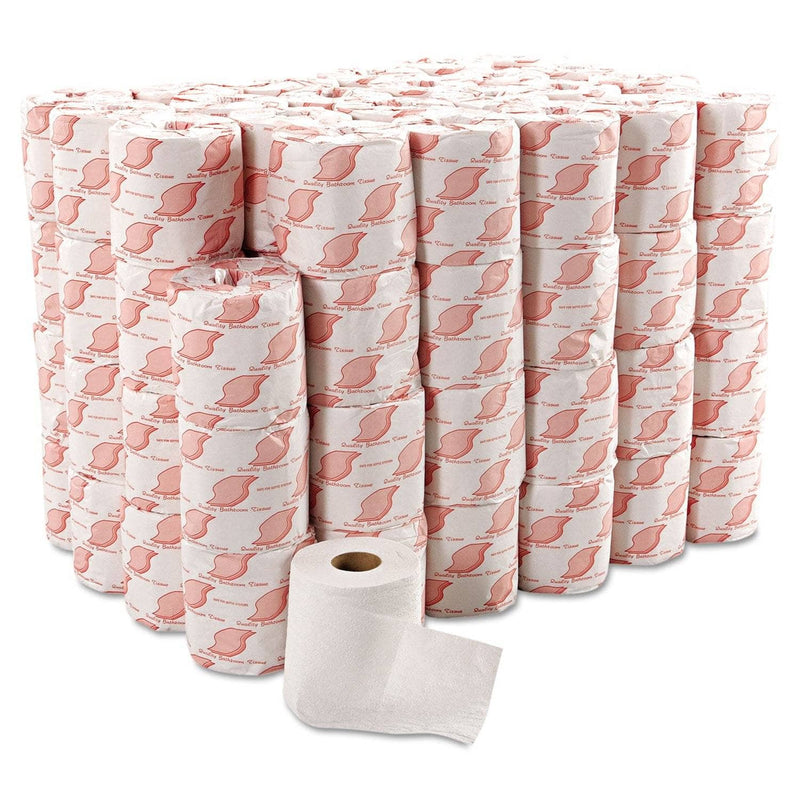 GEN Standard Bath Tissue, Septic Safe, 2-Ply, White, 4.5 X 3.5, 500 Sheets/Roll - GEN1900 - TotalRestroom.com