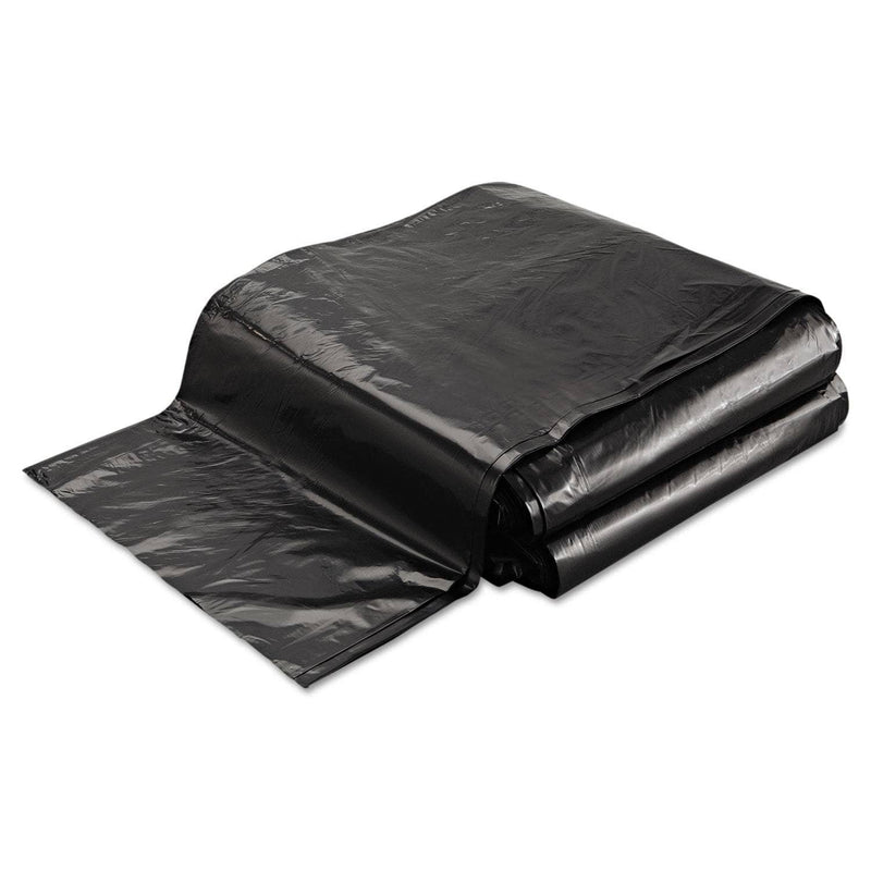 FlexSol Low Density Economy Ecosac, 45 Gal, 1 Mil, 40" X 48", Black, 100/Carton - ESXECO48H - TotalRestroom.com